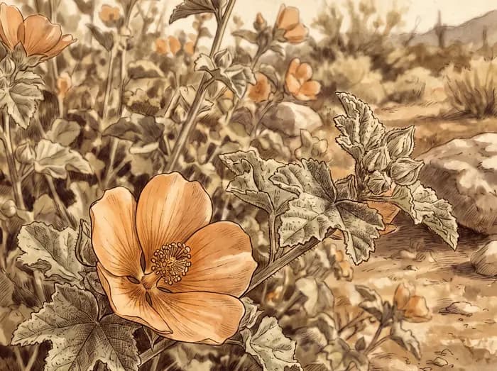 Apricot globemallow