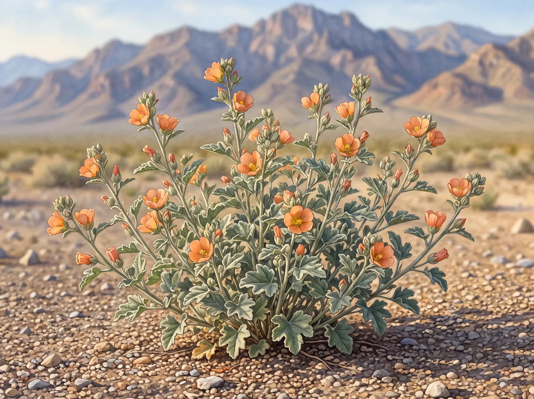 Apricot globemallow