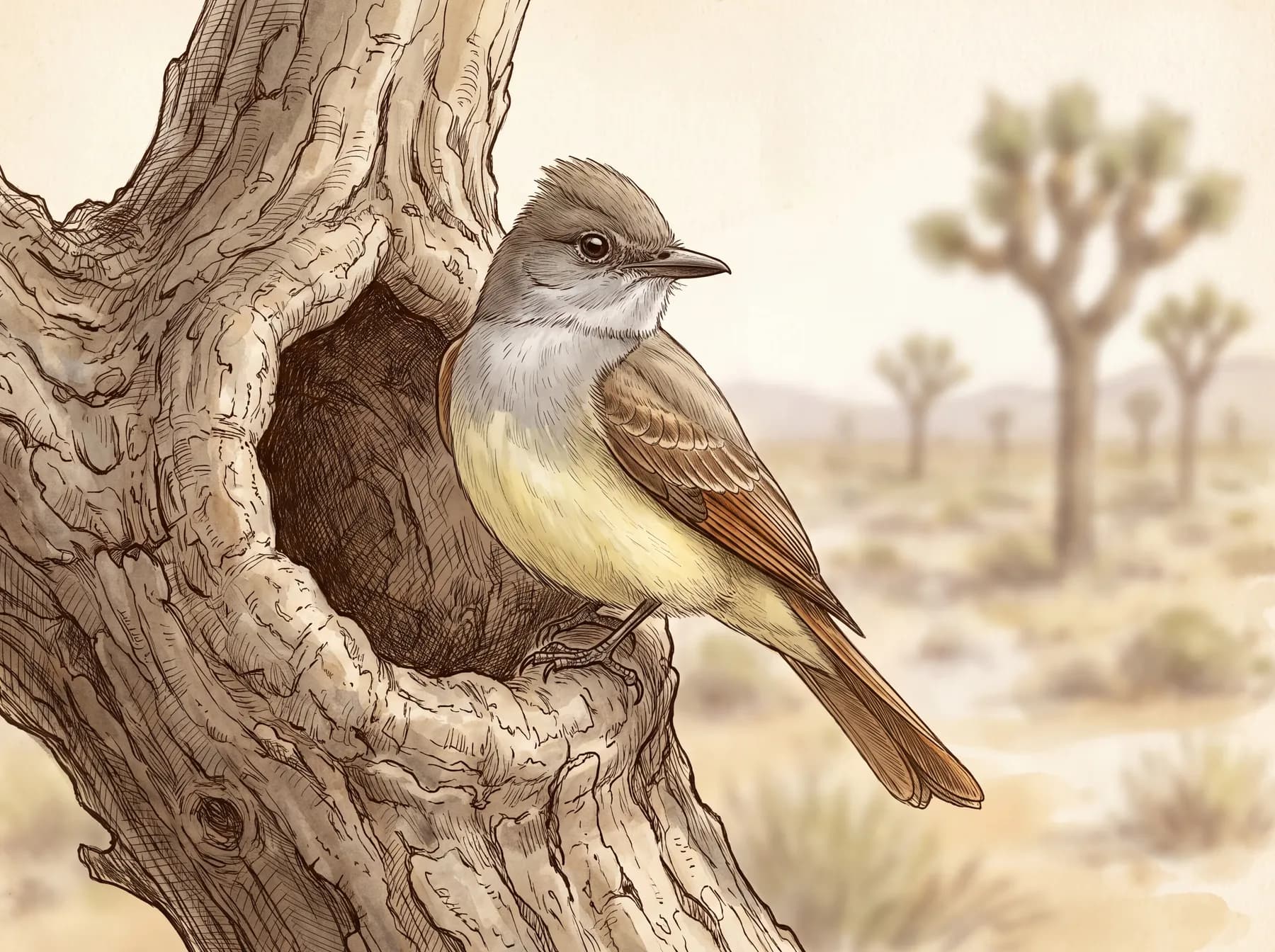 Ash-throated flycatcher