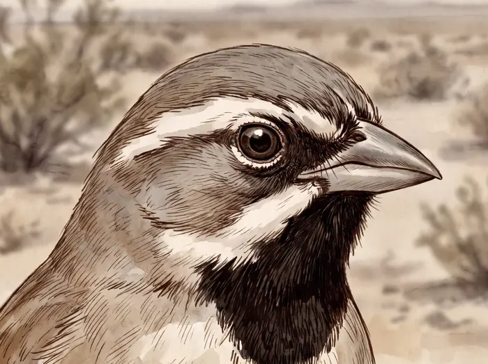 Black-throated sparrow