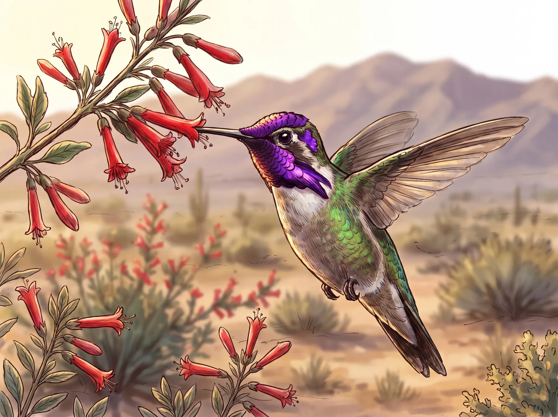 Costa's hummingbird