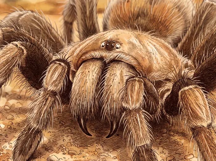 Desert blonde tarantula