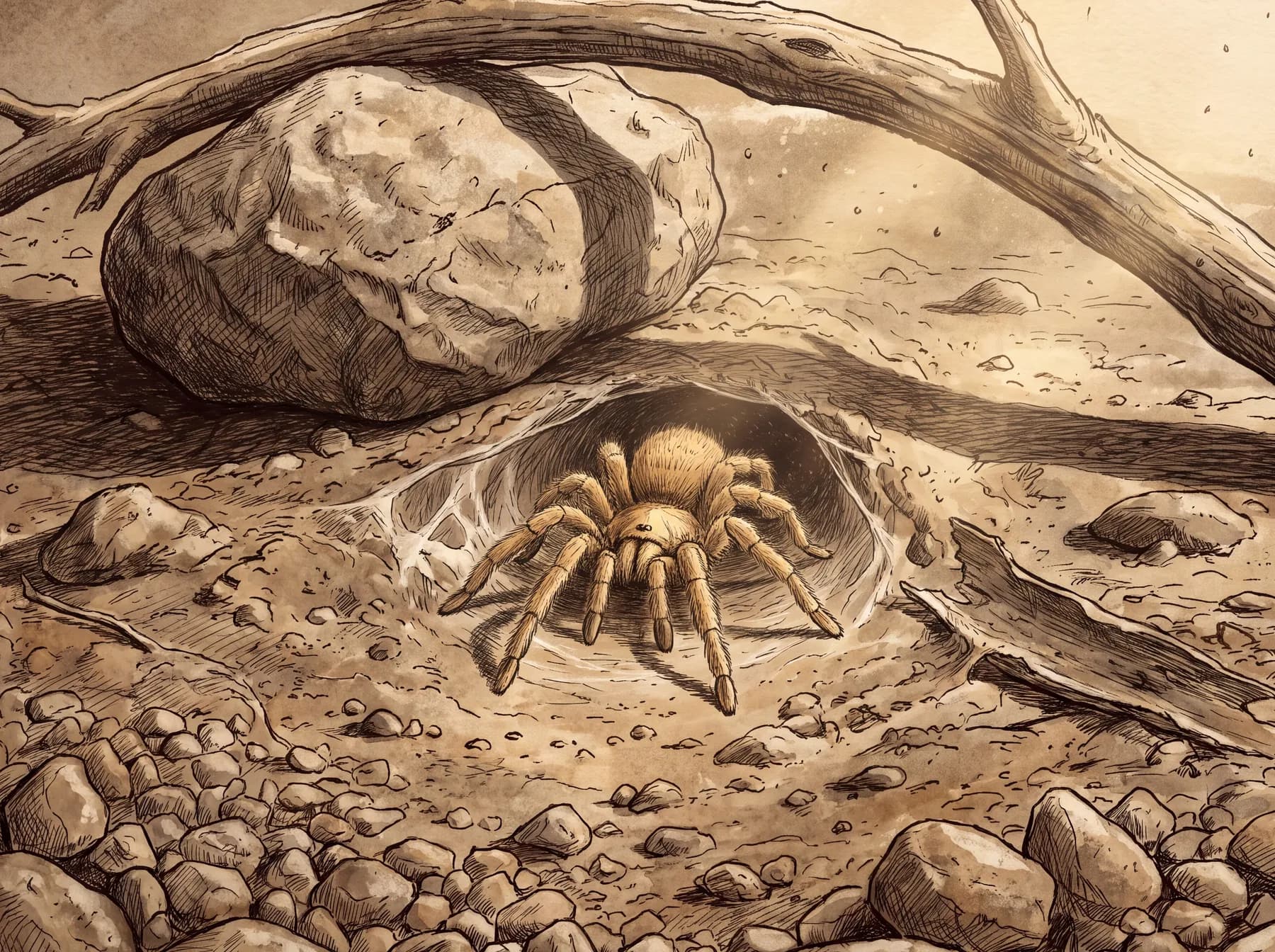 Desert blonde tarantula