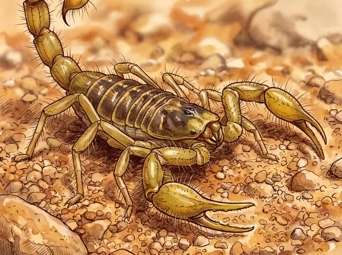 Desert hairy scorpion