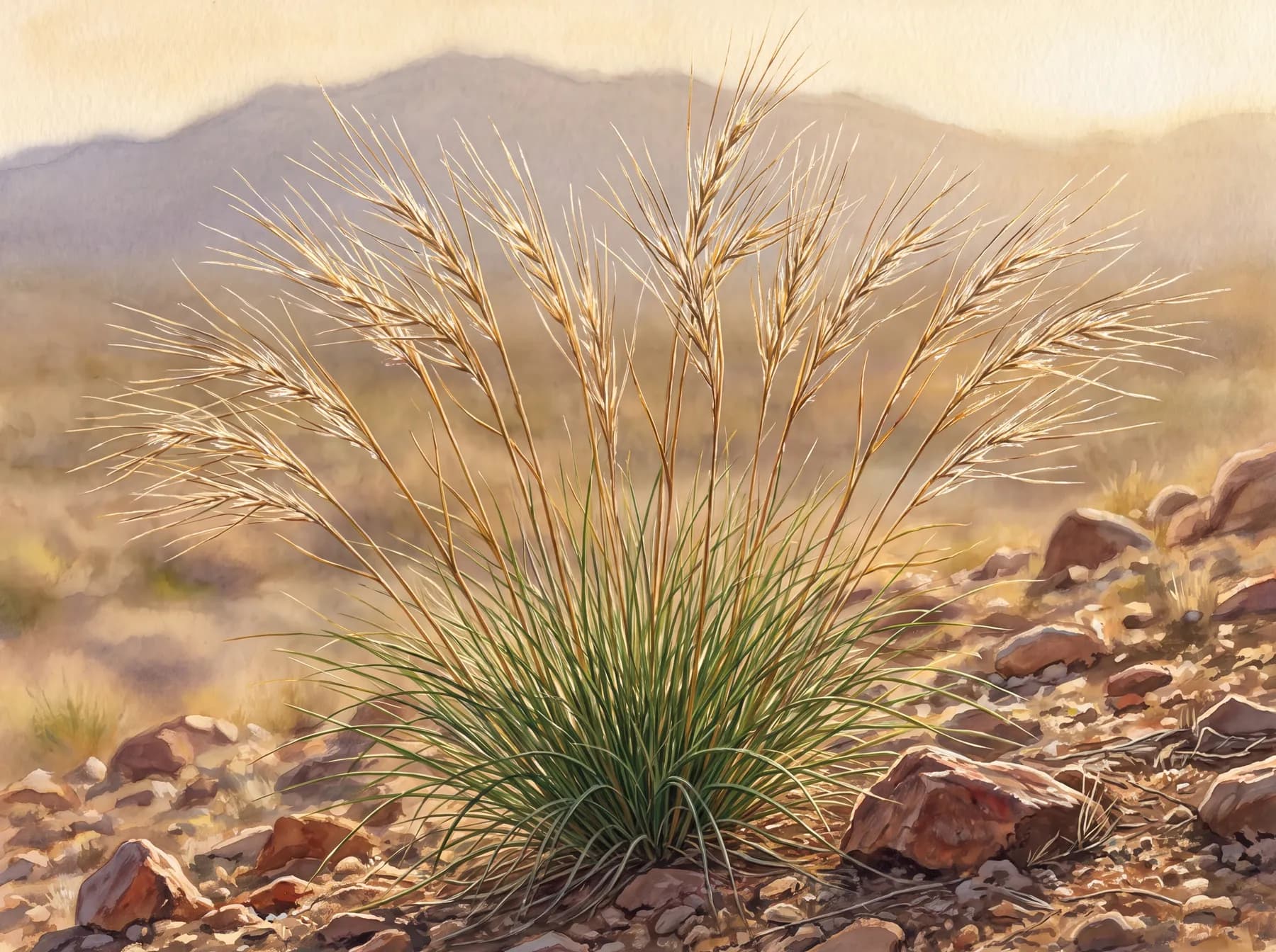 Desert needlegrass