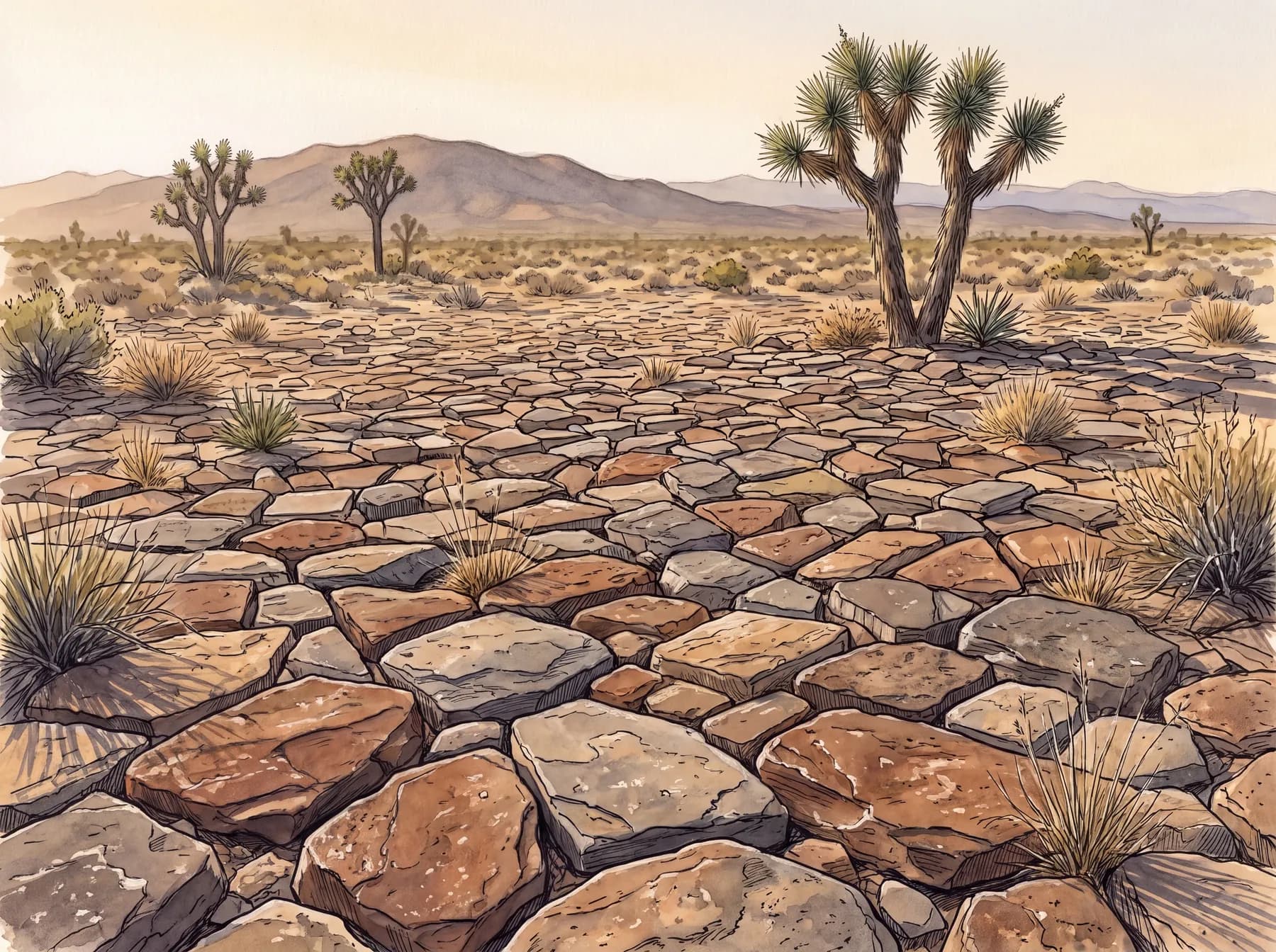 Desert pavement