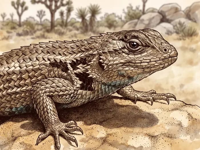 Desert spiny lizard