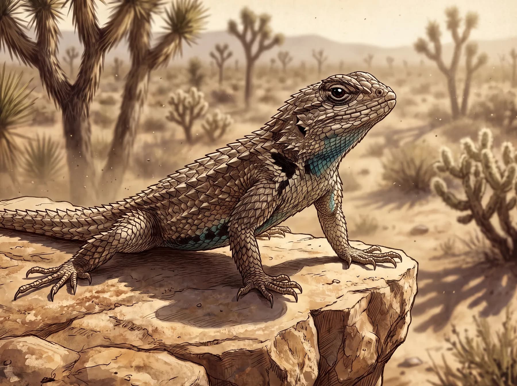 Desert spiny lizard