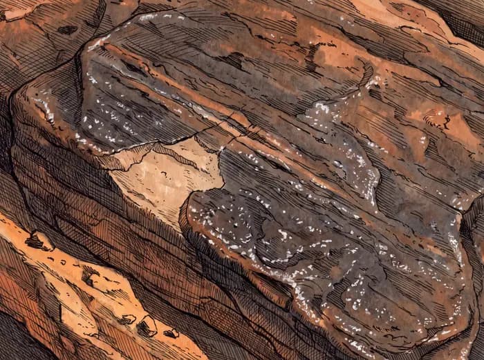 Desert varnish
