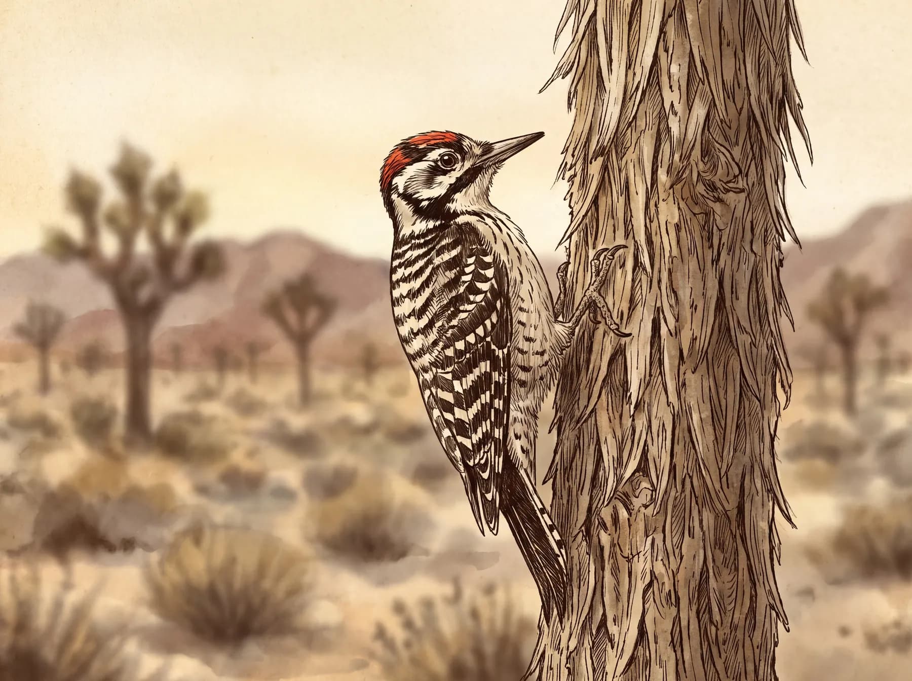 Ladder-backed woodpecker