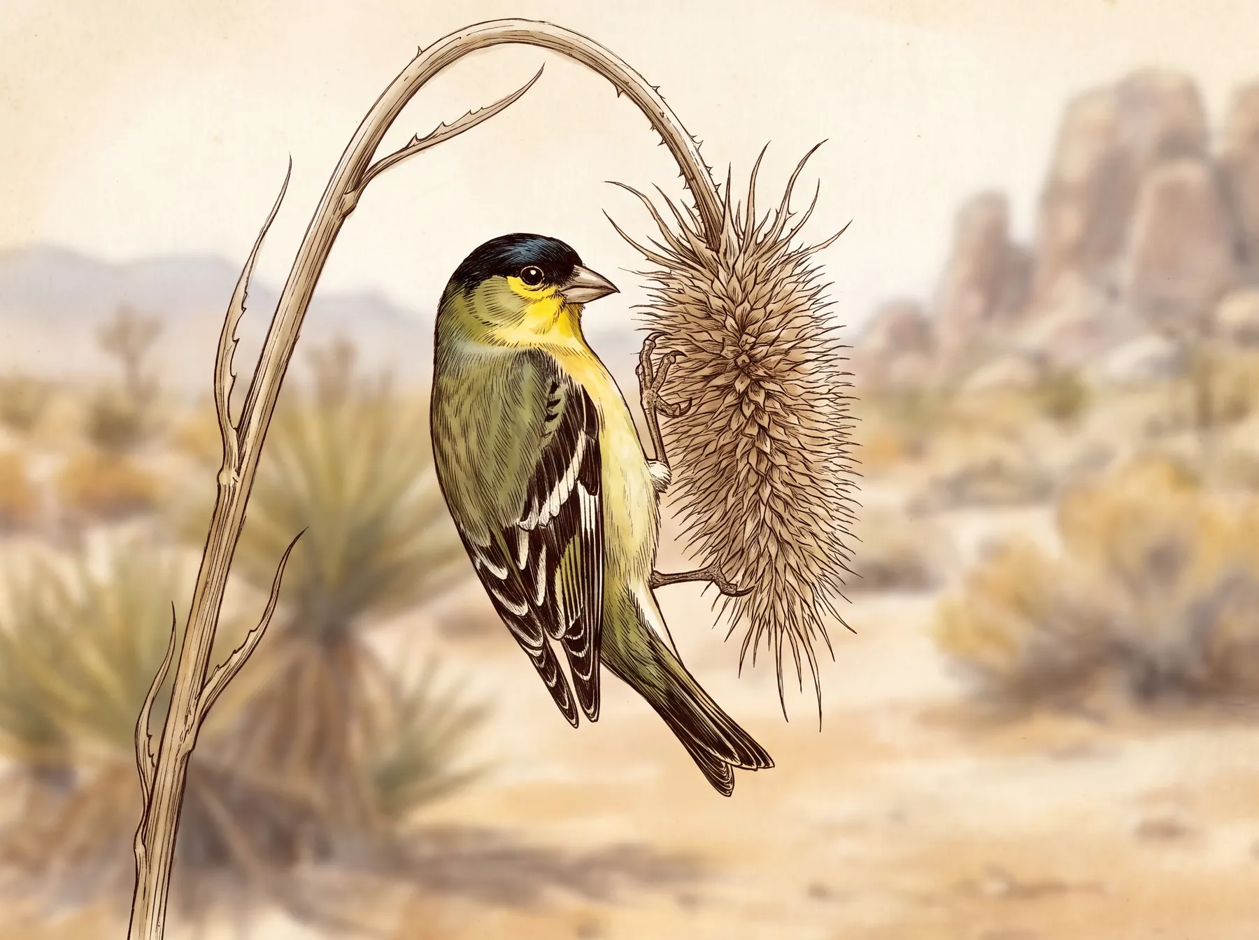 Lesser goldfinch