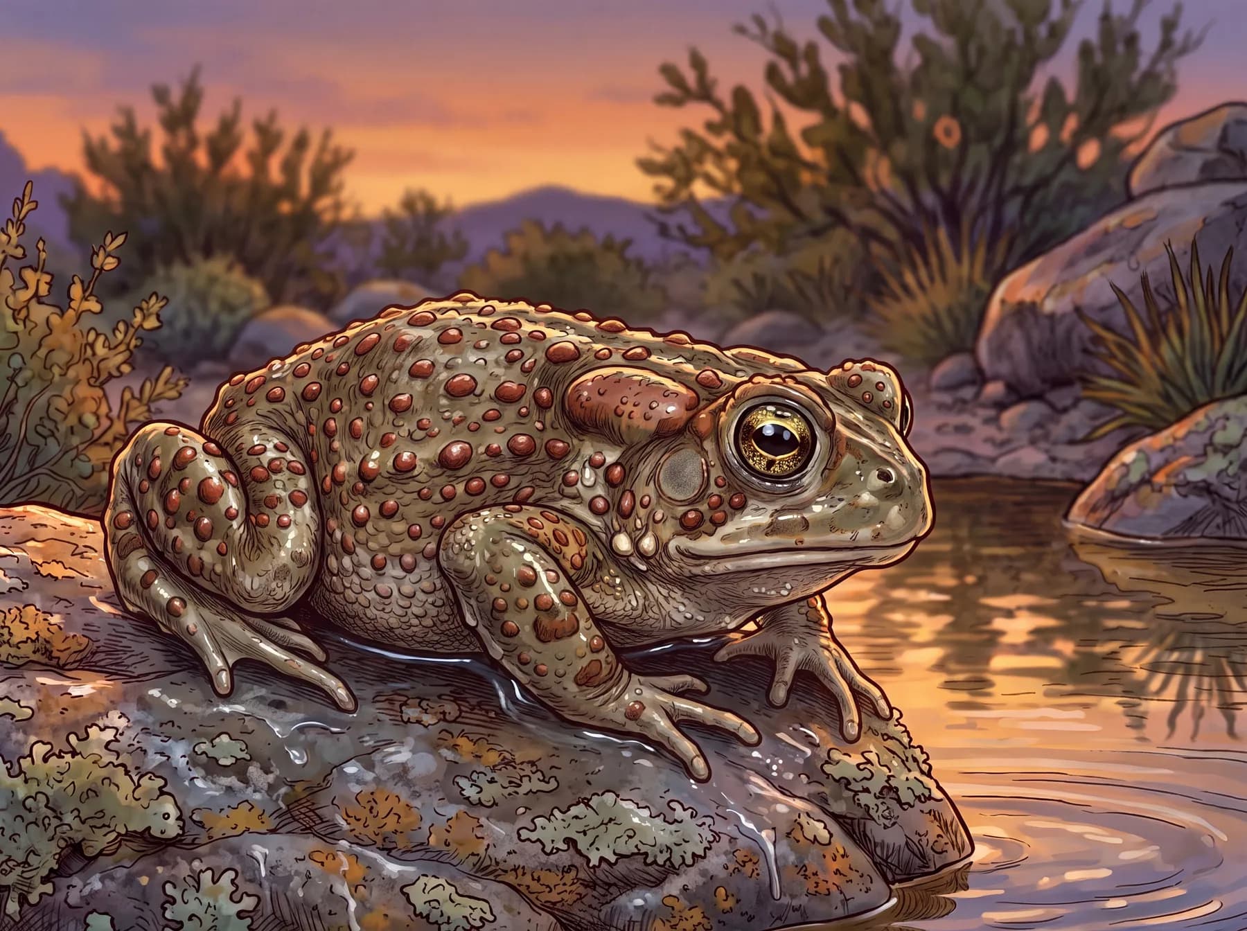 Red-spotted toad