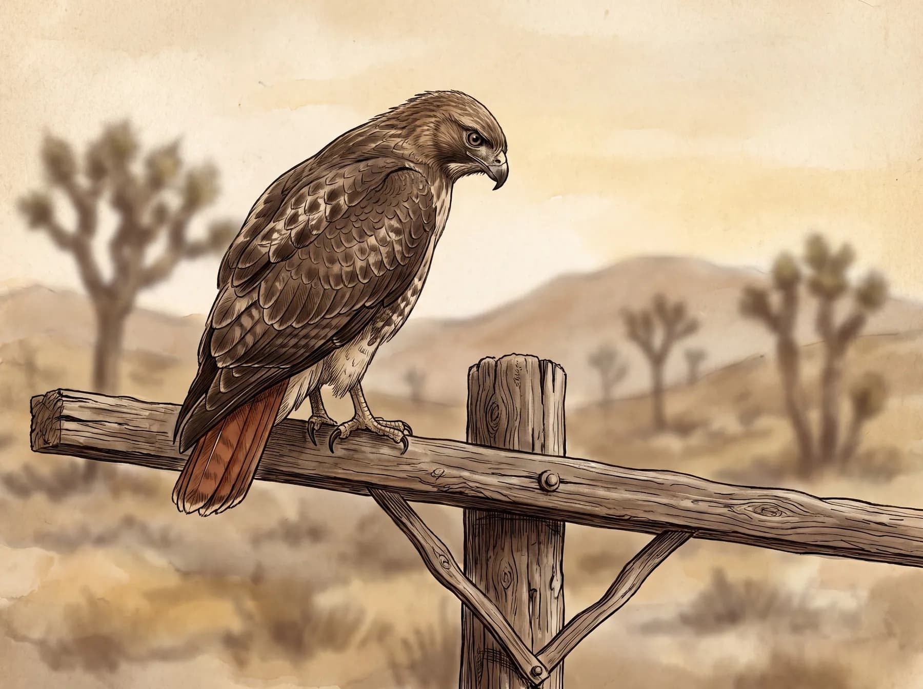 Red-tailed hawk