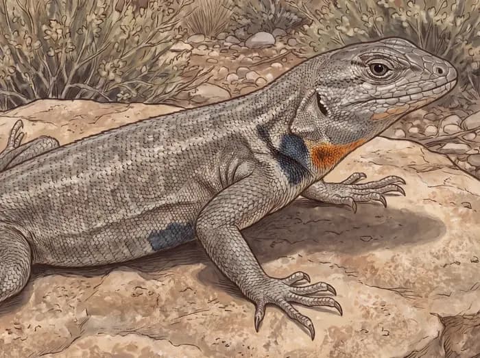 Side-blotched lizard