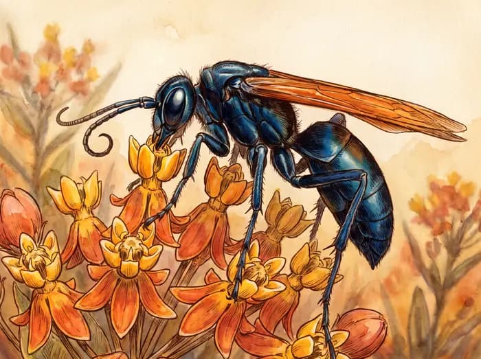Tarantula hawk wasp
