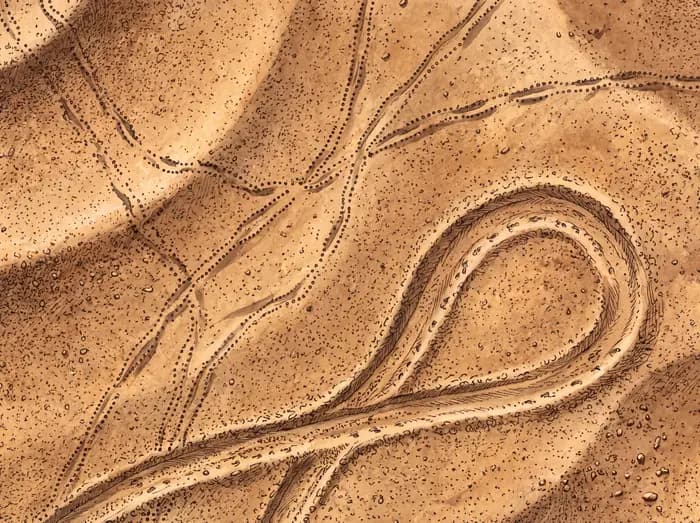 Invertebrate trackways