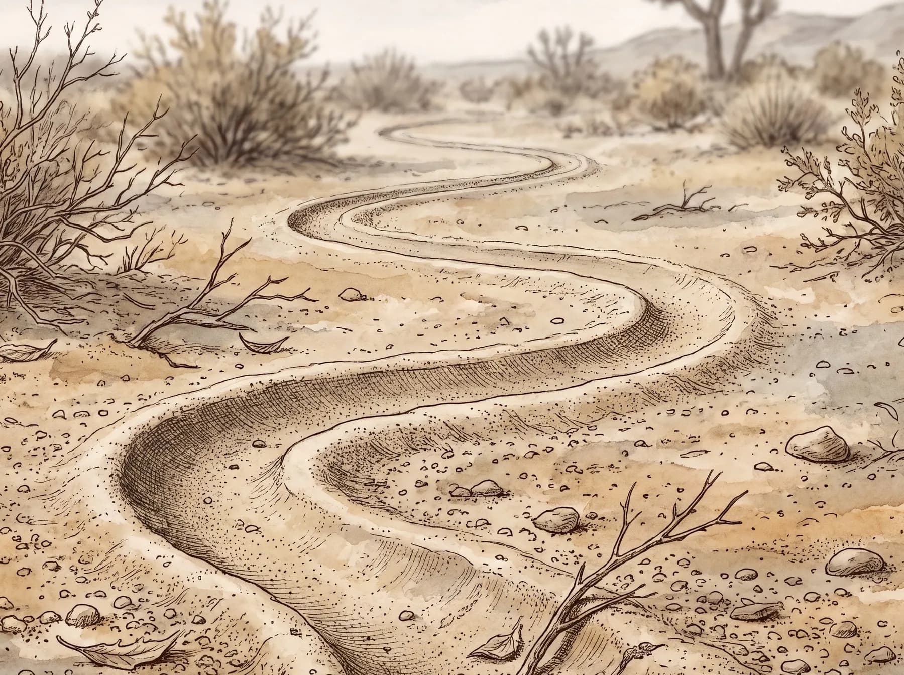 Snake trail