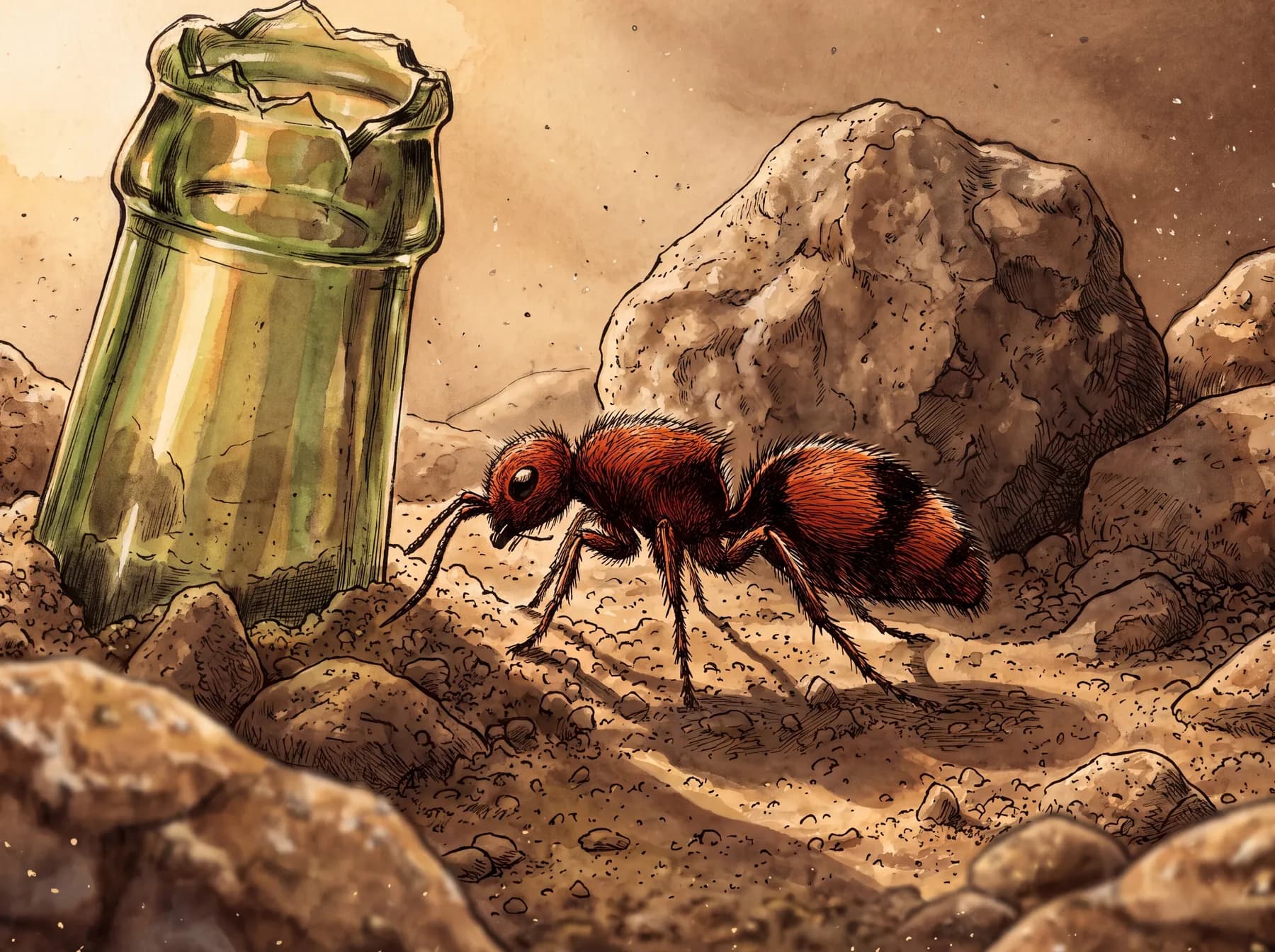 Velvet ant ("cow killer")