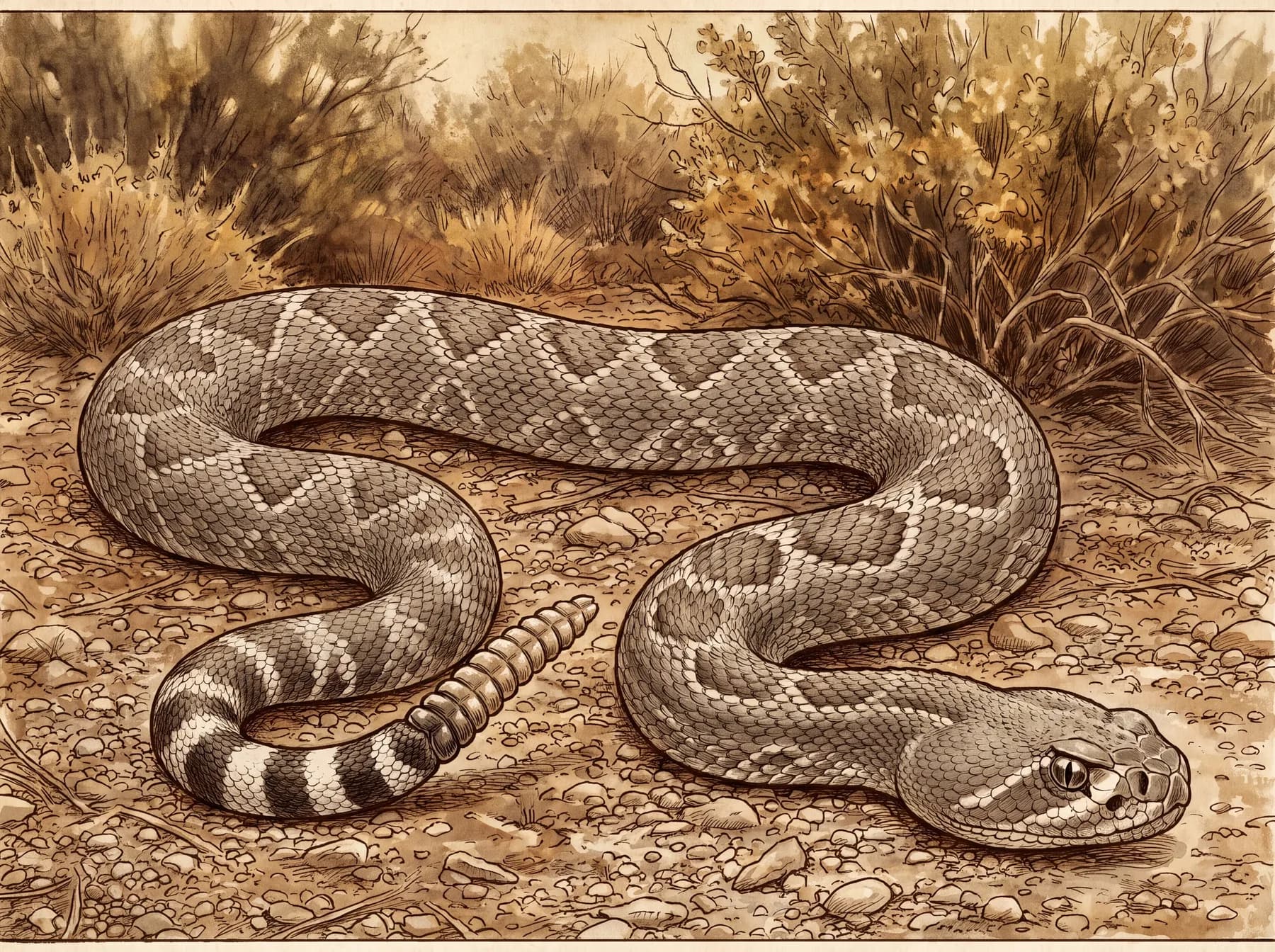 Western diamondback rattlesnake