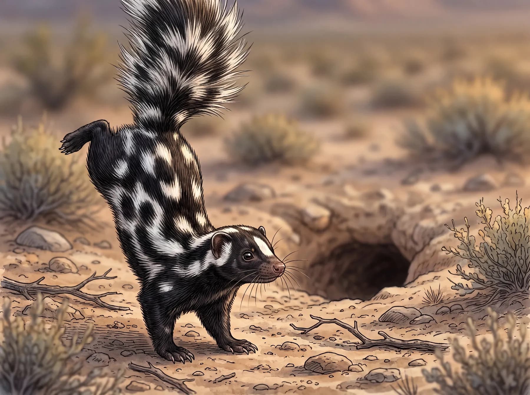 Western spotted skunk