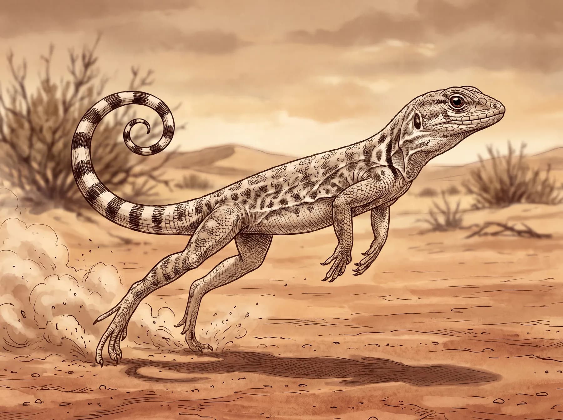 Zebra-tailed lizard
