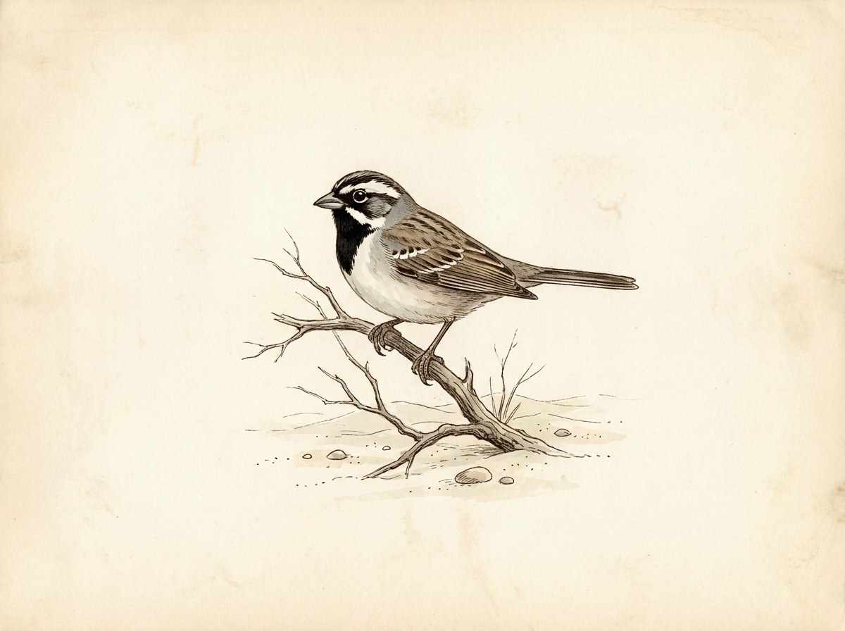 Black-throated sparrow