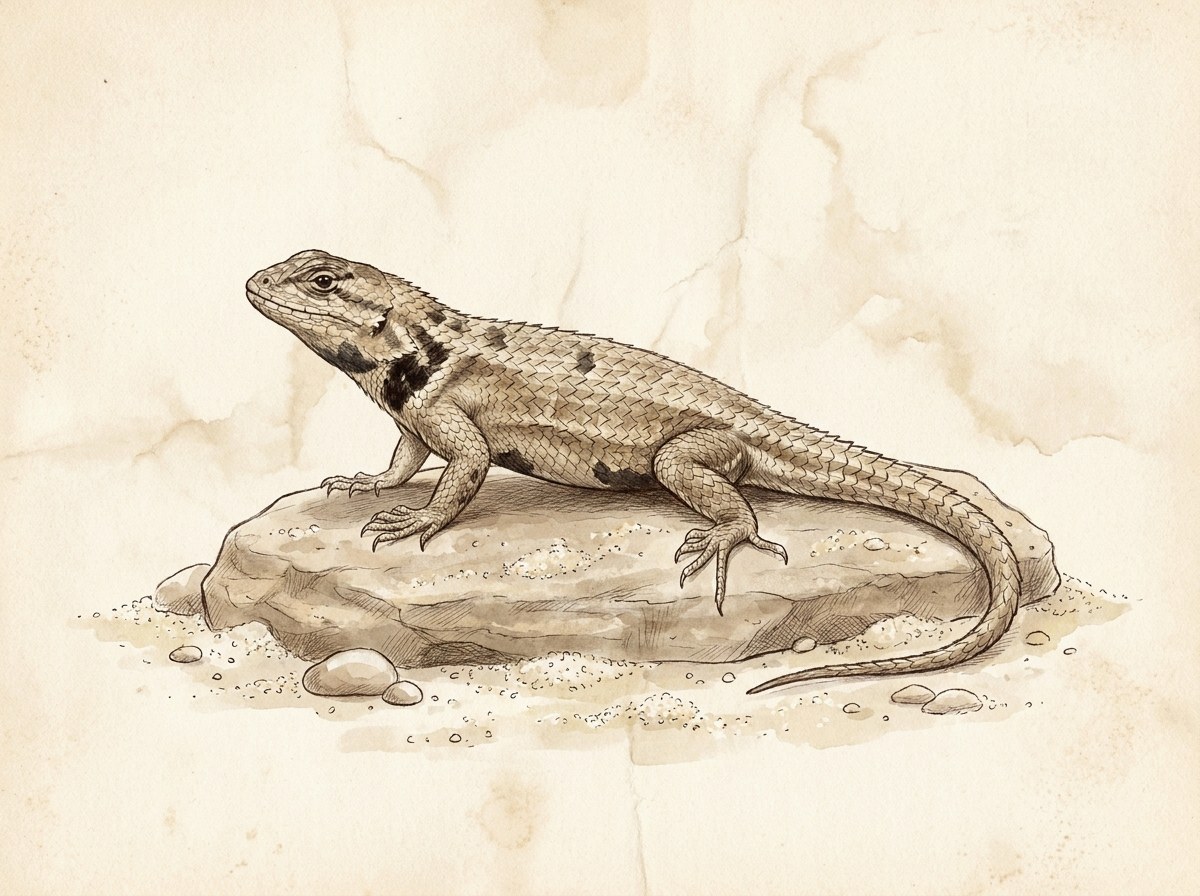 Desert spiny lizard
