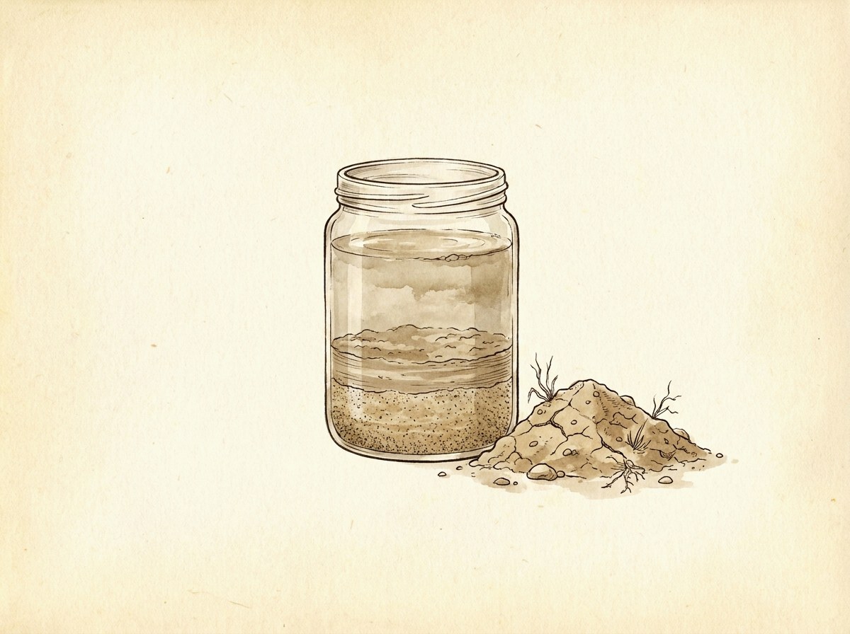 Soil texture: sand / silt / clay