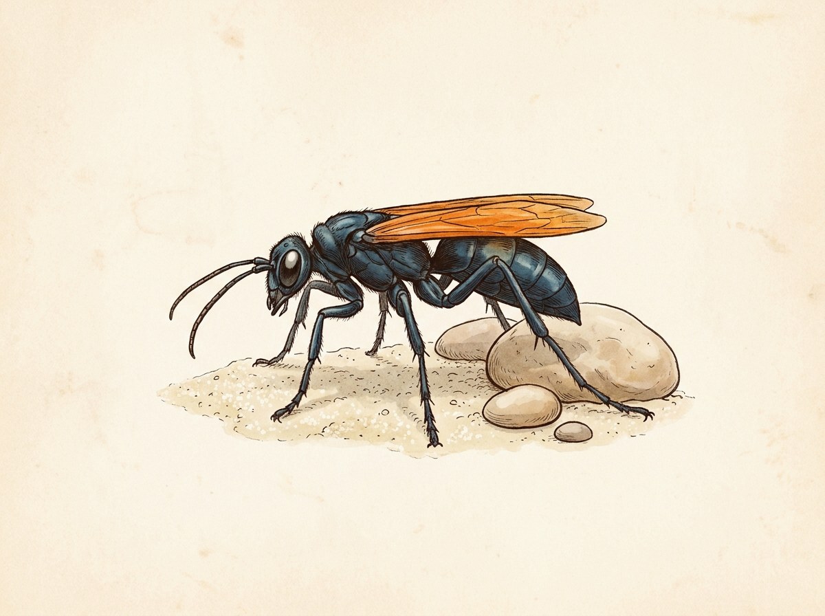 Tarantula hawk wasp