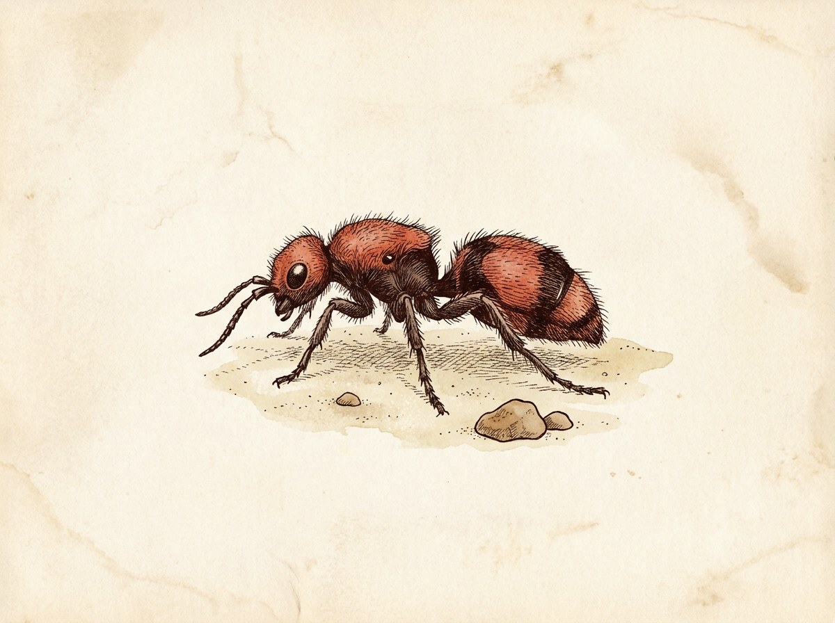 Velvet ant ("cow killer")